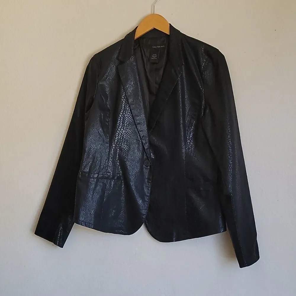 Calvin Klein shimmering jacket size XL/TG/EG - Picture 3 of 11